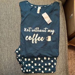 NWT Lane Bryant Pajama Set - Coffee size 18/20